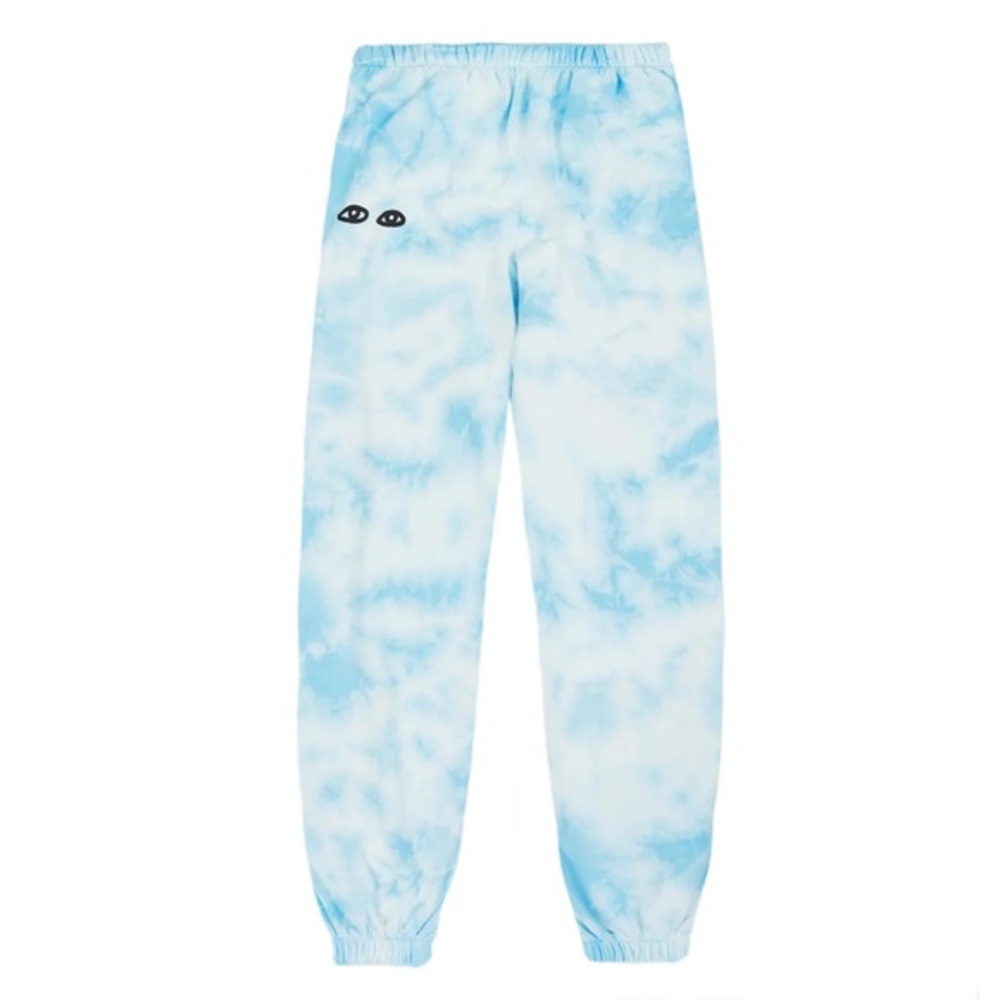 Clare V. - Sweatpants in Blue Tie Dye w/ Black Eyes